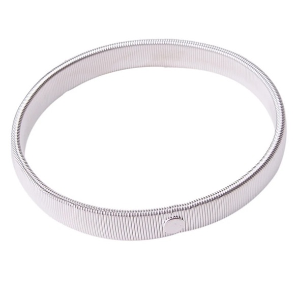 Men Stainless Steel Punk Style Elastic Metal Armband Bracelet - Picture 9 of 16